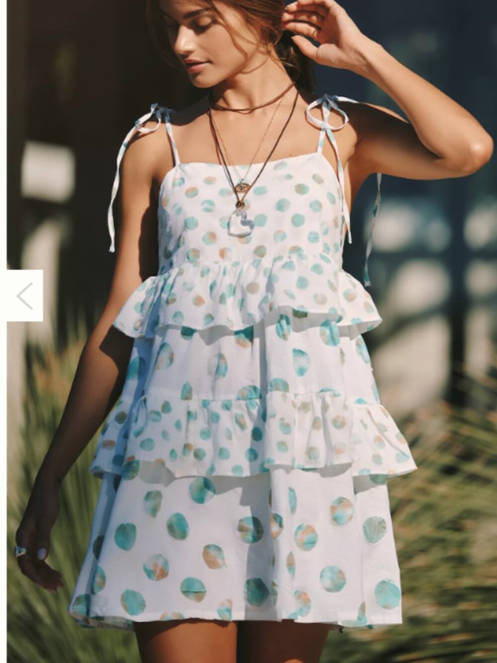 New with tag Anthropologie Celandine 100% cotton tie Dress, Medium, retails $108